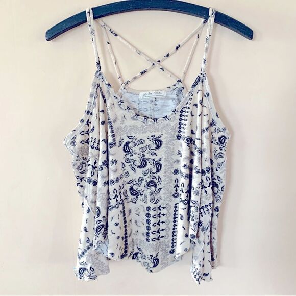 Free People We The Free Hey Girl Paisley Strappy Tank Top - Picture 4 of 6